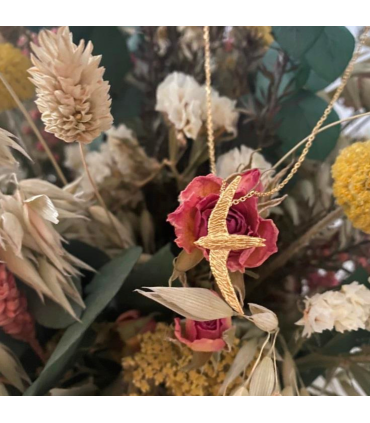 Colgante Vencejo Plata bañada en oro