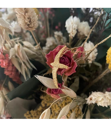 Colgante Vencejo Plata bañada en oro