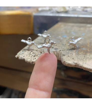 Colgante Uccellino Plata de Ley