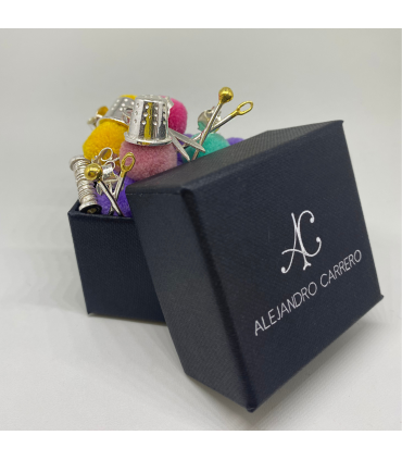Combinación Pendientes Zurcir Alfiler-aguja y Bobina