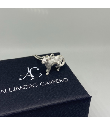 Colgante Gato en plata de ley